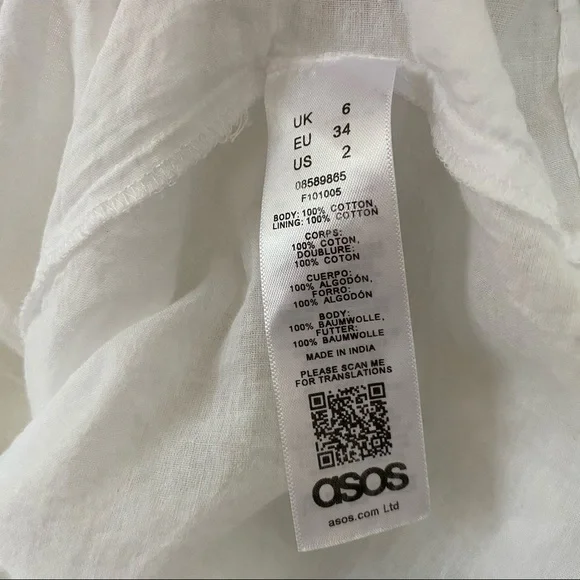 Loose Fit ASOS white eyelet dress - Picture 3 of 5